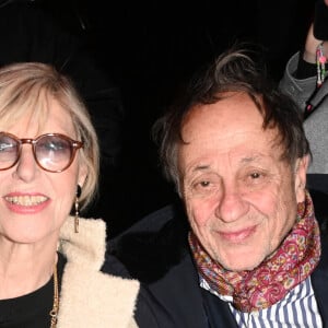 Chantal Ladesou et son mari Michel Ansault - People au défilé de mode Haute-Couture "On Aura Tout Vu" lors de la Fashion Week Printemps-été 202 au Paradis Latin à Paris le 24 janvier 2023. © Coadic Guirec/Bestimage