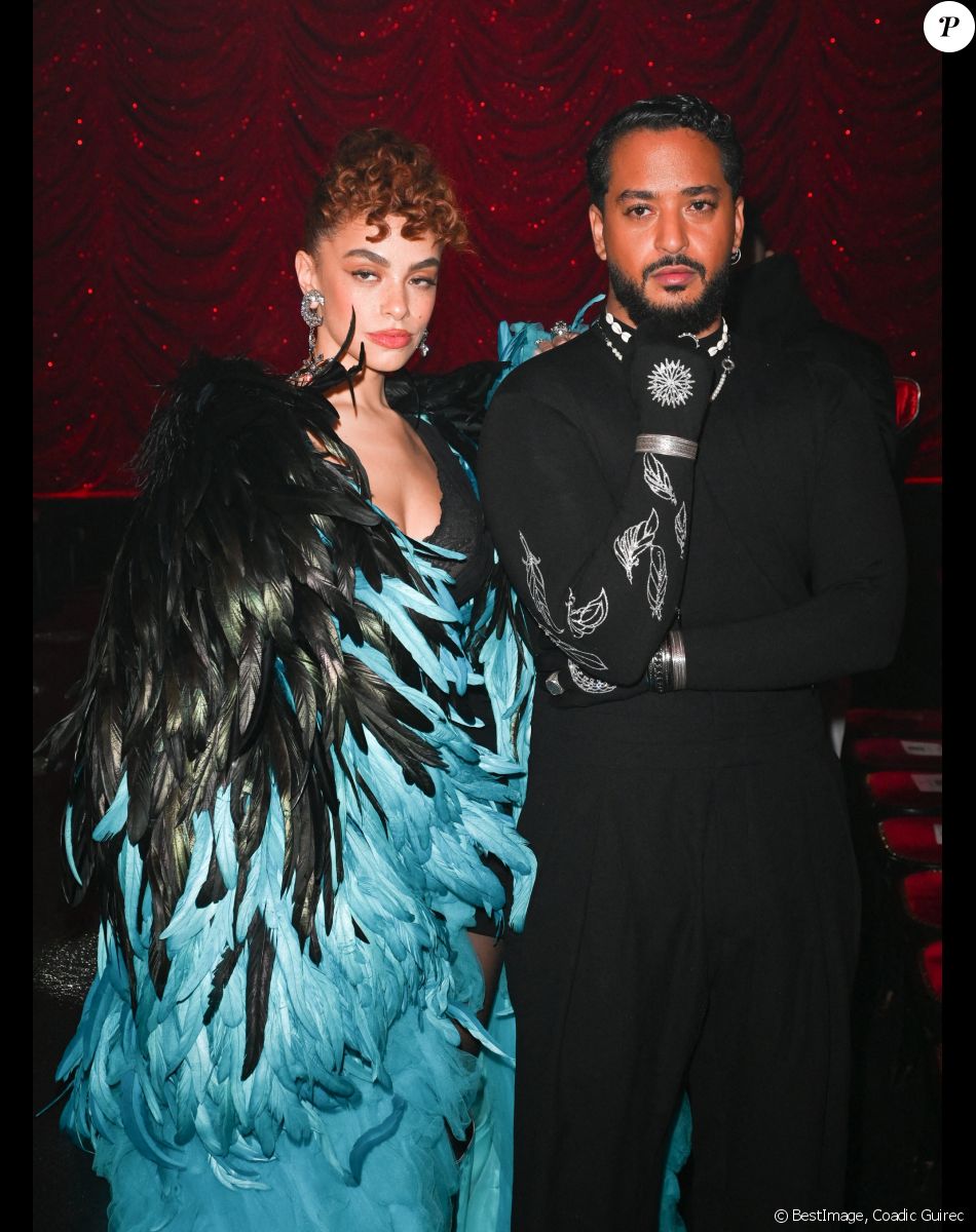 Slimane - People au défilé de mode Haute-Couture "On Aura Tout Vu" lors de la Fashion Week Printemps-été 202 au Paradis Latin à Paris le 24 janvier 2023. © Coadic Guirec/Bestimage