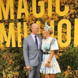 Exclusif - Zara Phillips (Zara Tindall) et Mike Tindall assistent à la course Magic Millions Race Day 2023 on the Gold Coast à Bundall, Australie, le 14 janvier 2023. 