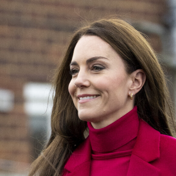 Le prince William, prince de Galles, et Catherine (Kate) Middleton, princesse de Galles, à leur arrivée au Windsor Foodshare à Windsor. Le 26 janvier 2023 