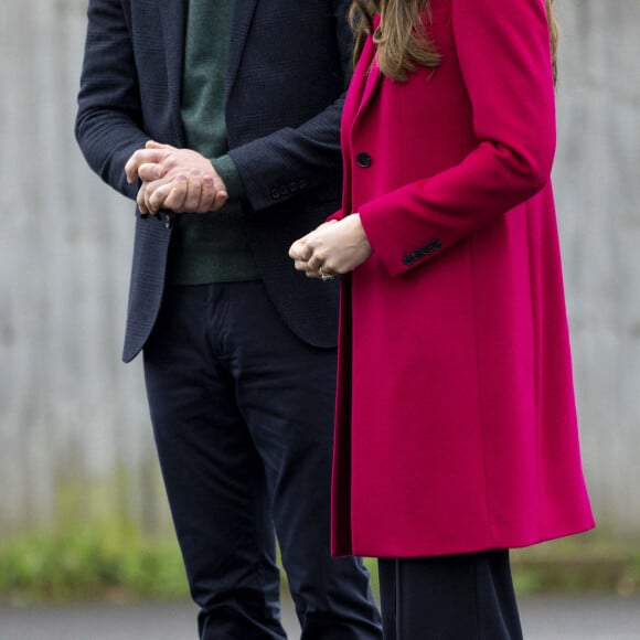 Le prince William, prince de Galles, et Catherine (Kate) Middleton, princesse de Galles, à leur arrivée au Windsor Foodshare à Windsor. Le 26 janvier 2023 