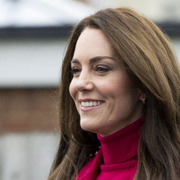 Le prince William, prince de Galles, et Catherine (Kate) Middleton, princesse de Galles, à leur arrivée au Windsor Foodshare à Windsor. Le 26 janvier 2023 