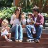 David Charvet en famille avec sa femme Brooke Burke et leurs enfants Heaven Rain et Shaya