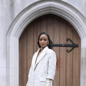 Flora Coquerel arrivée au défilé de mode Haute-Couture "Juana Martin" à la Cathédrale Américaine lors de la fashion week de Paris. Le 26 janvier 2023 © Christophe Aubert via Bestimage 