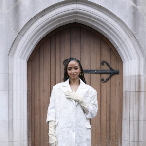 Flora Coquerel arrivée au défilé de mode Haute-Couture "Juana Martin" à la Cathédrale Américaine lors de la fashion week de Paris. Le 26 janvier 2023 © Christophe Aubert via Bestimage 