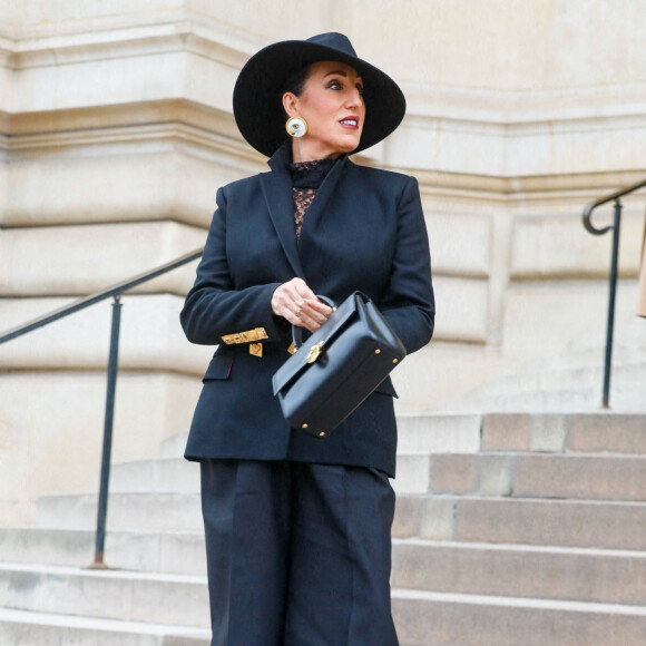 Rossy de Palma arrivée au défilé de mode Haute-Couture "Schiaparelli" au Petit Palais lors de la fashion week de Paris le 23 janvier 2023. © Christophe Clovis / Veeren / Bestimage 