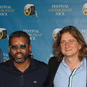 Tom Leeb, Léa Drucker, Youssef Hajdi et Julien Rambaldi lors de la première du film "C'est la vie" dans le cadre du Festival 'Ciné Roman' au Pathé Gare du Sud à Nice le 20 Juin 2021. © Denis Guignebourg / Bestimage 