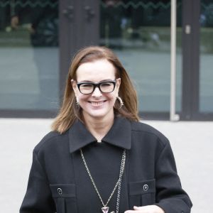 No Web - Carole Bouquet - Sorties du défilé de mode Haute-Couture "Chanel" au Grand Palais Ephémère lors de la fashion week de Paris. Le 24 janvier 2023 © Christophe Aubert via Bestimage