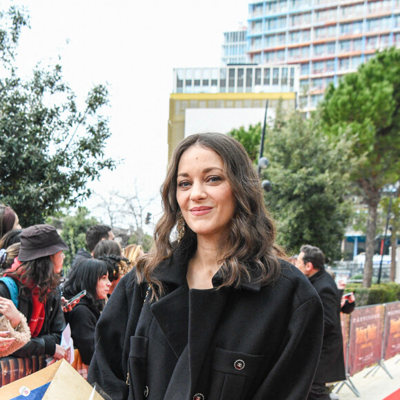 Marion Cotillard à l'avant-première du film "Asterix et Obelix: L'Empire du Milieu" au cinéma Pathé La Joliette à Marseille, France, le 28 janvier 2023. © Jean-René Santini/Bestimage 