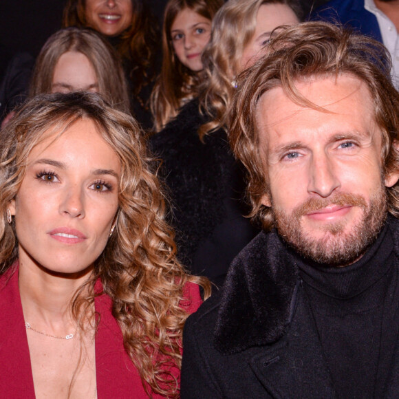 Elodie Fontan et Philippe Lacheau lors de la soirée de présentation de la collection Messika by Kate Moss à l'hôtel Ritz à Paris le 3 octobre 2021. © Rachid Bellak / Bestimage 