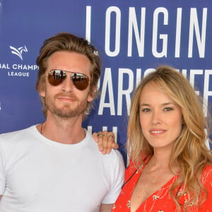 Exclusif - Philippe Lacheau et sa compagne Elodie Fontan (Marraine du LGCT - LPEJ 2019) - Photocall - Longines Paris Eiffel Jumping au Champ de Mars à Paris, le 7 juillet 2019. © Veeren Ramsamy/Bestimage 