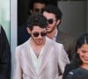 Les Jonas Brothers (Nick, Kevin et Joe) et leurs femmes (Sophie Turner, Daniella Turner et Pryianka Chopra, arrivent au restaurant "Craig's" à Los Angeles après avoir reçu leur étoiles sur le Hollywood Boulevard Walk of Fame. Los Angeles, le 30 janvier 2023. 