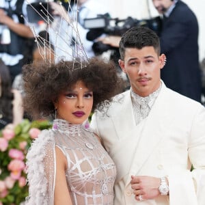 Nick Jonas et sa femme Priyanka Chopra Jonas - Arrivées des people à la 71ème édition du MET Gala (Met Ball, Costume Institute Benefit) sur le thème "Camp: Notes on Fashion" au Metropolitan Museum of Art à New York, le 6 mai 2019. 