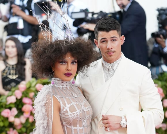 Nick Jonas et sa femme Priyanka Chopra Jonas - Arrivées des people à la 71ème édition du MET Gala (Met Ball, Costume Institute Benefit) sur le thème "Camp: Notes on Fashion" au Metropolitan Museum of Art à New York, le 6 mai 2019. 