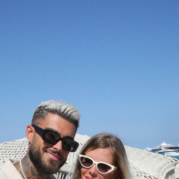 Exclusif - Thibault Garcia et sa compagne Jessica Thivenin (Les Marseillais) - Hublot fête l'arrivée de la nouvelle Big Bang Unico à la boutique de Saint-Tropez au restaurant Verde Beach à Ramatuelle, Côte d'Azur, France, le 12 juillet 2022. © Luc Boutria/Nice Matin/Bestimage 