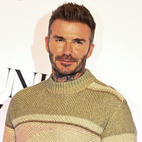 David Beckham lors du défilé Qatar Fashion United by CR Runway au stade 974 à Doha le 16 décembre 2022. © Philippe Perusseau / Bestimage