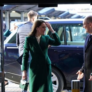 Catherine (Kate) Middleton, princesse de Galles, au complexe de marché Kirkgate sur Vicar Lane à Leeds, West Yorkshire, Royaume Uni, le 31 janvier 2023, où elle rencontre des vendeurs et des membres du public pour le lancement de la campagne Shaping Us qui sensibilise à l'importance unique de la petite enfance. 