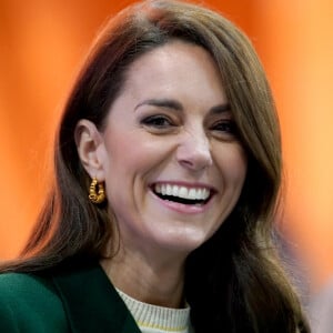 Catherine (Kate) Middleton, princesse de Galles, au complexe de marché Kirkgate sur Vicar Lane à Leeds, West Yorkshire, Royaume Uni, le 31 janvier 2023, où elle rencontre des vendeurs et des membres du public pour le lancement de la campagne Shaping Us qui sensibilise à l'importance unique de la petite enfance. 