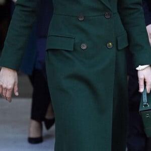 Catherine (Kate) Middleton, princesse de Galles, arrive au complexe de marché Kirkgate sur Vicar Lane à Leeds, West Yorkshire, Royaume Uni, le 31 janvier 2023, où elle rencontre des vendeurs et des membres du public pour le lancement de la campagne Shaping Us qui sensibilise à l'importance unique de la petite enfance. 