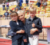 La princesse Charlène de Monaco et ses enfants le prince Jacques de Monaco et la princesse Gabriella de Monaco.
