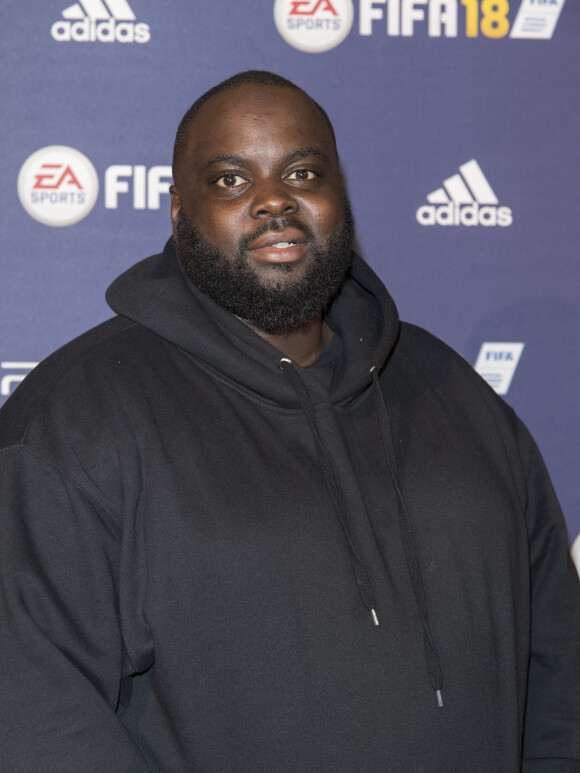 Issa Doumbia - Lancement du jeu vidéo de football FIFA 18 (FIFA 2018) à l'établissement public de coopération culturelle parisien "CentQuatre" à Paris, France, le 25 septembre 2017. © Pierre Perusseau/Bestimage 