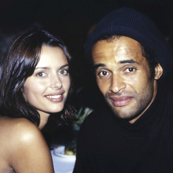 Exclusif - Yannick Noah et sa femme Heather Stewart-Whyte - Archives - Rendez-vous avec Yannick Noah et sa mère Marie-Claire. Paris. 1991. No web, no Blog pour la Belgique et la Suisse. 