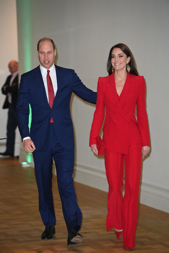 Le prince William, prince de Galles, et Catherine (Kate) Middleton, princesse de Galles, lors de la soirée "Shaping Us" en amont des BAFTA Awards 2023 à Londres, le 30 janvier 2023. 