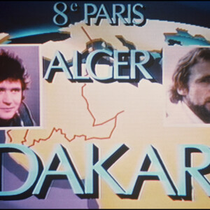 Image d'archive de Daniel Balavoine au Paris-Dakar en 1986