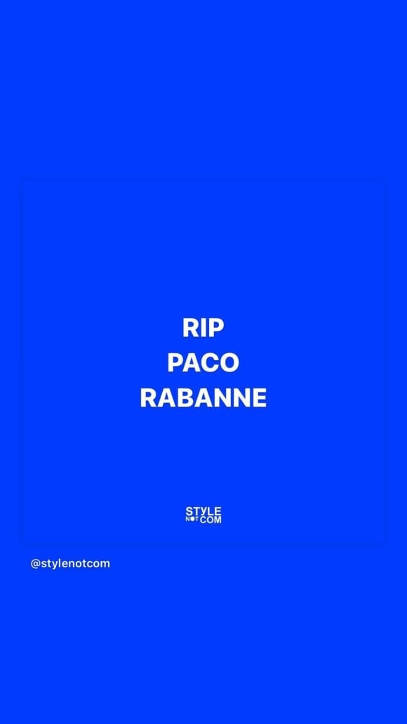 Bilal Hassani rend hommage à Paco Rabanne, Instagram.