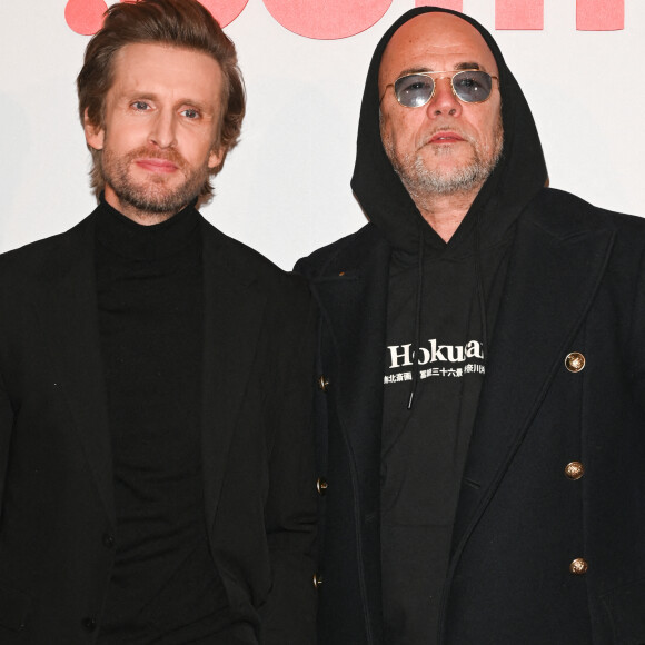 Philippe Lacheau et Pascal Obispo - Première du film "Alibi.com 2" au cinéma Le Grand Rex à Paris le 6 février 2023. © Coadic Guirec/Bestimage