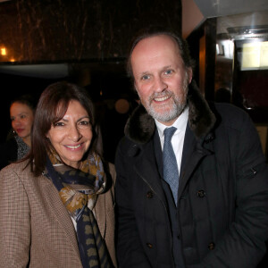 Anne Hidalgo et Jean-Marc Dumontet - Projection du documentaire "Slava Ukraini" (Gloire à l'Ukraine) de Bernard-Henri Lévy au Cinéma Balzac à Paris, le 6 février 2023. © Bertrand Rindoff / Bestimage