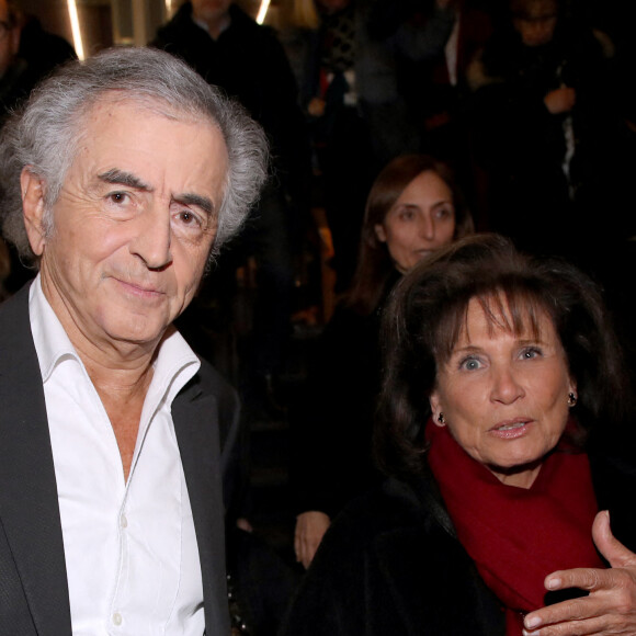 Bernard-Henri Lévy et Anne Sinclair - Projection du documentaire "Slava Ukraini" (Gloire à l'Ukraine) de Bernard-Henri Lévy au Cinéma Balzac à Paris, le 6 février 2023. © Bertrand Rindoff / Bestimage