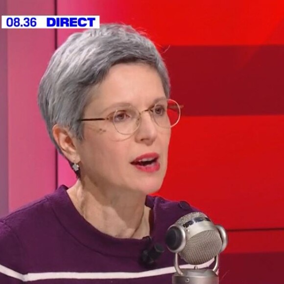 Echange tendu entre Apolline de Malherbe et Sandrine Rousseau dans "Face à face", sur BFMTV, le 7 février 2023