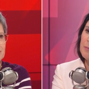 Echange tendu entre Apolline de Malherbe et Sandrine Rousseau dans "Face à face", sur BFMTV, le 7 février 2023
