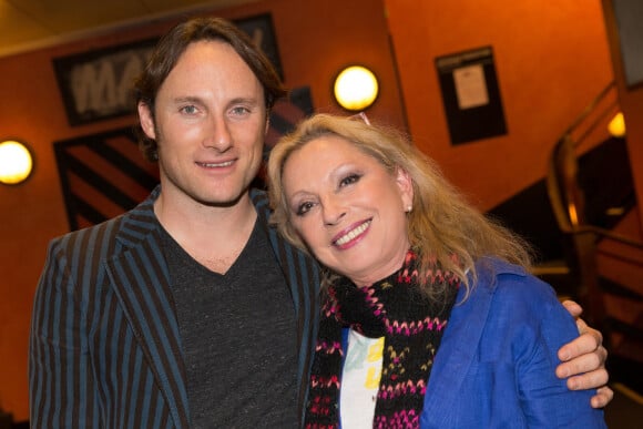 Véronique Sanson et son fils Christopher Stills (Chris Stills) - Concert de Véronique Sanson à l'Olympia le 10 février 2015.