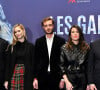 Beatrice Borromeo, son mari, Pierre Casiraghi et Charlotte Casiraghi durant l'avant première mondiale au Grimaldi Forum à Monaco, le 9 février 2023, du film "Les gardiennes de la planète" réalisé par Jean-Albert Lièvre et raconté par J.Dujardin. © Bruno Bebert / Bestimage 