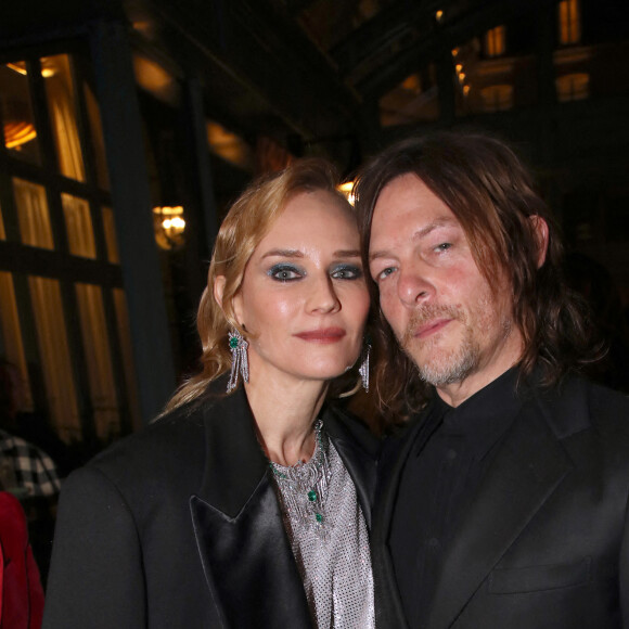 Diane Kruger et Norman Reedus - Dîner privé pour célébrer la Collection Haute Joaillerie de Gucci à l'Hôtel Ritz dans le cadre de la Fashion Week de Paris, France, le 24 Janvier 2023. © Bertrand Rindoff / Bestimage