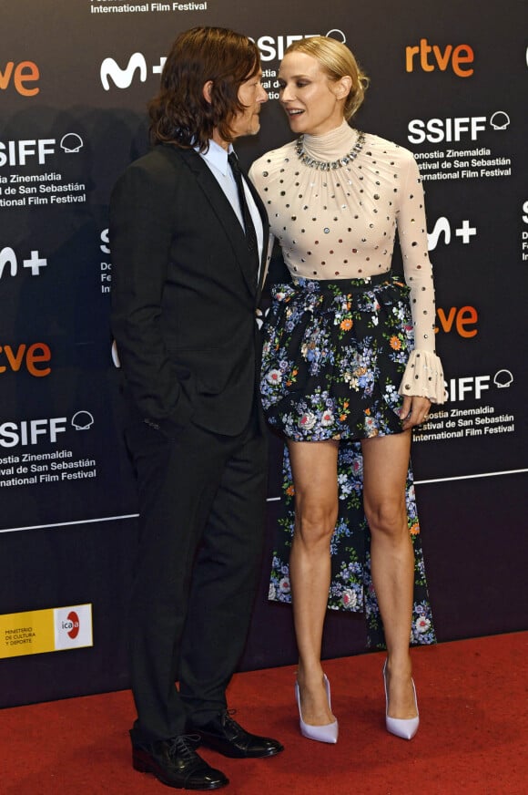 Norman Reedus et Diane Kruger à la première de "Marlowe" au 70ème Festival du Film de Saint-Sébastien, le 24 septembre 2022. © Future-Image via Zuma Press/Bestimage