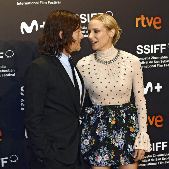 Norman Reedus et Diane Kruger à la première de "Marlowe" au 70ème Festival du Film de Saint-Sébastien, le 24 septembre 2022. © Future-Image via Zuma Press/Bestimage