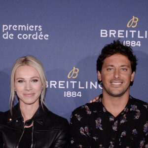 Exclusif - Johanne Defay, Jeremy Flores et Marion Rousse et Edouard d'Arbaumont PDG Breitling Europe - Dîner de charité Breitling pour l'association "Premiers de cordée" à la Samaritaine à Paris le 8 octobre 2021. Lancement de la montre Superocean de 42 mm en édition limitée de 250 exemplaires,et dîner de charité et vente aux enchères caritative à La Samaritaine, sous le patronage de Breitling, pour récolter des fonds. Le menu de ce dîner unique a été préparé par un duo de chefs : le célèbre colombien J.Arbelaez et l'Italien D.Imbroisi. Attachées aux valeurs de générosité et de solidarité, l'association Premiers de Cordée et Breitling font désormais équipe pour aider les enfants hospitalisés via une pratique sportive adaptée. © Rachid Bellak / Bestimage 