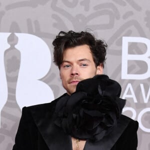 Harry Styles au photocall de la cérémonie des Brit Awards 2023 à l'O2 Arena à Londres le 11 février 2023. 