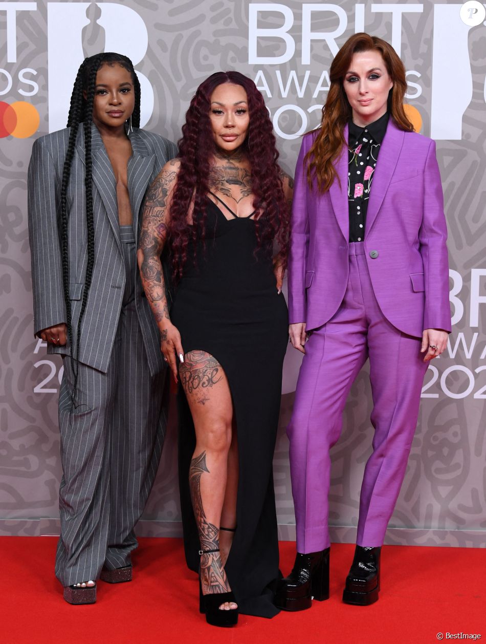 Sugababes au photocall de la cérémonie des Brit Awards 2023 à l'O2