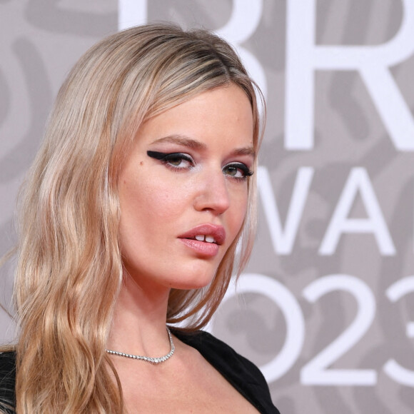 Georgia May Jagger au photocall de la cérémonie des Brit Awards 2023 à l'O2 Arena à Londres le 11 février 2023. 
