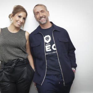 Exclusif - Léa Salamé et Philippe Caverivière dans les backstage de l'émission "Touche Pas à Mon Poste (TPMP)", présentée par C.Hanouna et diffusée en direct sur C8 le 22 septembre © Jack Tribeca / Bestimage 