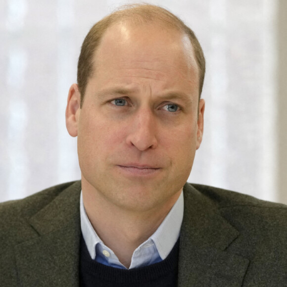 Le prince William, prince de Galles, lors d'une visite d'un centre de l'association caritative Depaul, pour souligner le travail qu'ils font pour aider les jeunes sans-abri ou dans un logement précaire, ainsi que pour l'empêcher de se produire en premier lieu, à Londres, Royaume Uni, le 19 janvier 2023. 