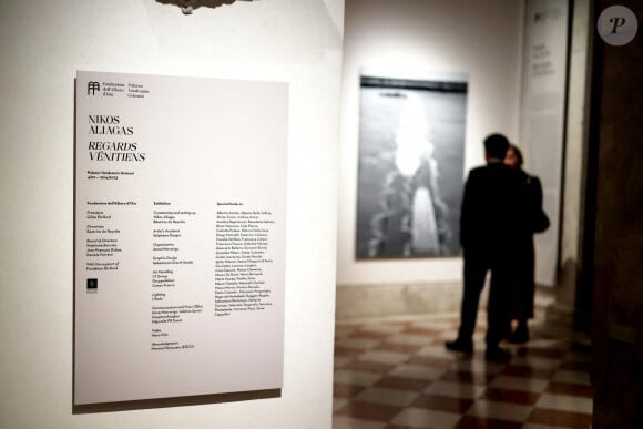 Exclusif - Illustration - Vernissage de l'exposition "Regards Vénitiens" de l'artiste photographe Nikos Aliagas au Palazzo Vendramin Grimani. Venise, le 3 Février 2023. © Dominique Jacovides / Bestimage