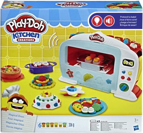 Les plats seront prêtes en un rien de temps avec ce jeu Play-Doh Kitchen Creations le four magique