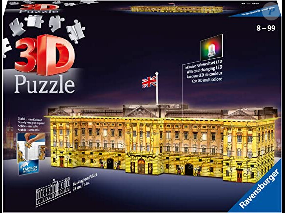 Votre enfant a enfin trouvé un bâtiment à sa hauteur avec ce puzzle 3D Buckingham Palace de Ravensburger