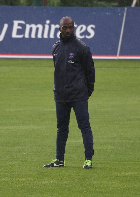 Claude Makelele - Entrainement du Psg avant le match Montpellier-Psg a Clairefontaine, France le 07 Aout 2013.