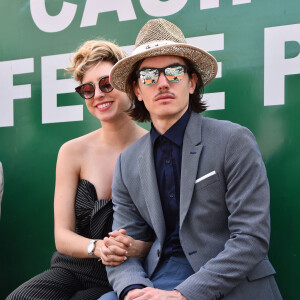 Jazmin Grace Grimaldi ( la fille du prince Albert II de Monaco) et son compagnon Ian Mellencamp assistent au Rolex Monte Carlo Masters 2018 de tennis, au Monte Carlo Country Club à Roquebrune Cap Martin le 18 avril 2018. © Bruno Bebert / Bestimage 